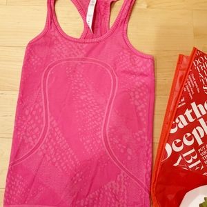 Lululemon Hot Pink Swiftly Speed tank